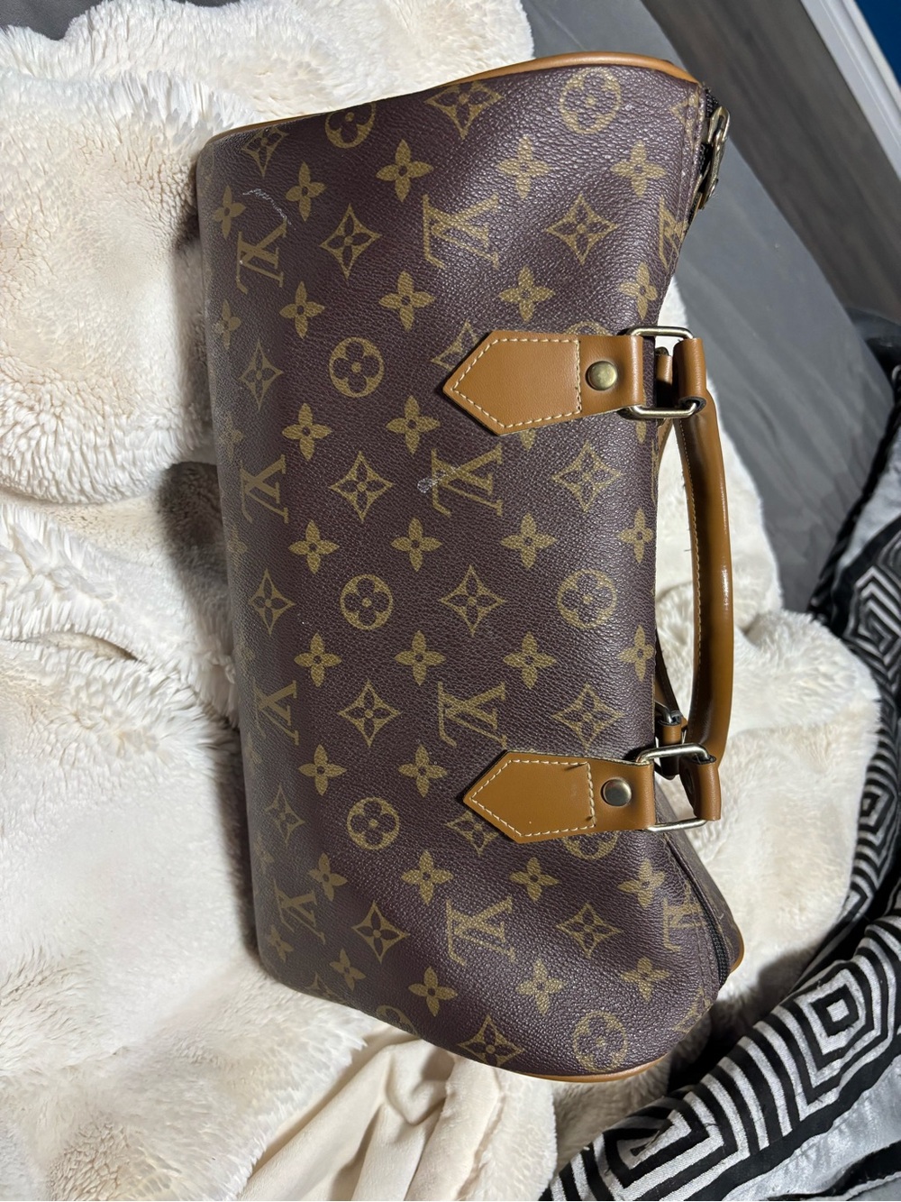 Louis Vuitton Monogram Canvas Satchel in Brown and Tan - Picture 2 of 4